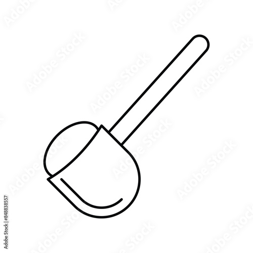 scoop icon with white background vector stock illustration