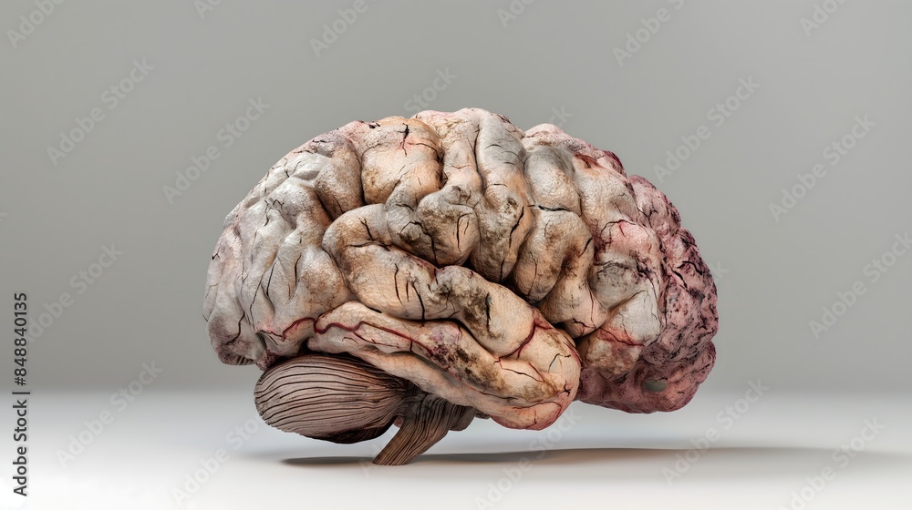 2. A 3D rendering of the progression of dementia, highlighting areas of the brain affected over time 2. A 3D rendering of the progression of dementia, highlighting areas of the brain affected over time