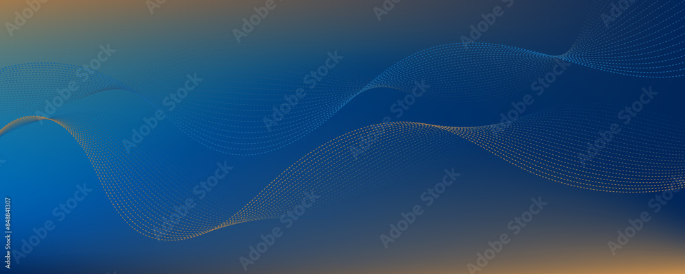 Abstract vector gradient background blue orange waves Abstract vector gradient background blue orange waves