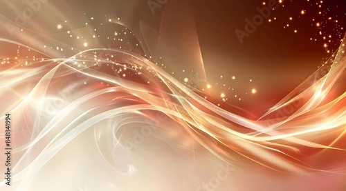 Abstract background with bright sparks and lines. Lightness and smoothness of every line. Soft focus blur. Copy space.