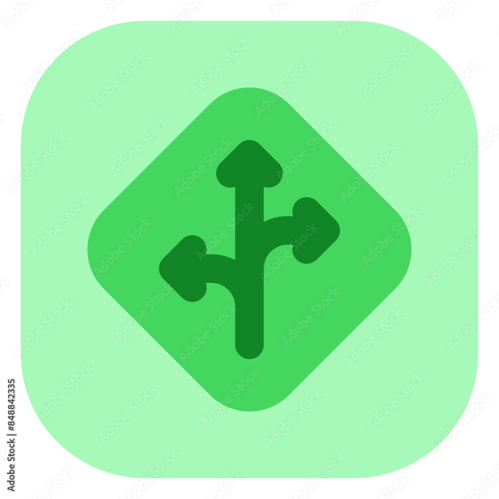 Editable traffic sign arrow vector icon. Map, location, navigation. Part of a big icon set family. Perfect for web and app interfaces, presentations, infographics, etc Editable traffic sign arrow vector icon. Map, location, navigation. Part of a big icon set family. Perfect for web and app interfaces, presentations, infographics, etc