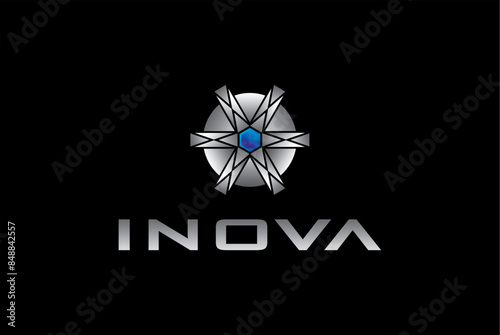 Inova logo design editable vector  photo