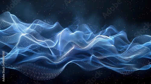 Abstract Wave Connections In A Musical Composition, Abstract Background HD For Designer