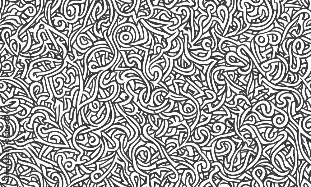Black and white pattern. Abstract seamless pattern. AI generated. Black and white pattern. Abstract seamless pattern. AI generated.