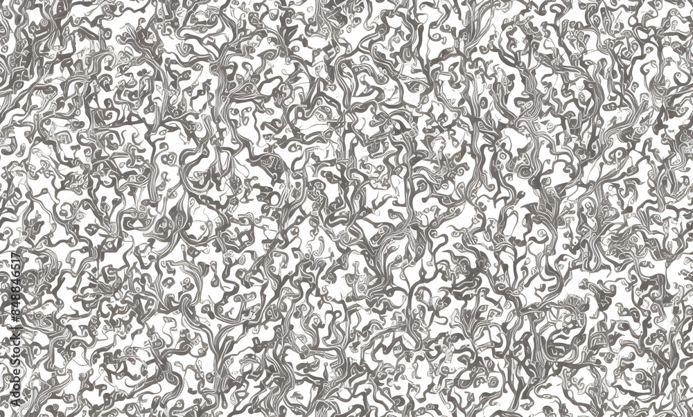 Black and white pattern. Abstract seamless pattern. AI generated. Black and white pattern. Abstract seamless pattern. AI generated.