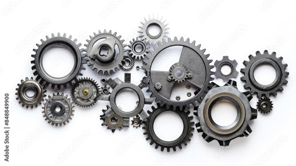 various metal gears, cog, cogwheel, mechanical system, technology, engineering, factory, manufacturing, steel, teamwork, wheel, motion, industry, equipment, mechanism, machinery, machine, connection various metal gears, cog, cogwheel, mechanical system, technology, engineering, factory, manufacturing, steel, teamwork, wheel, motion, industry, equipment, mechanism, machinery, machine, connection