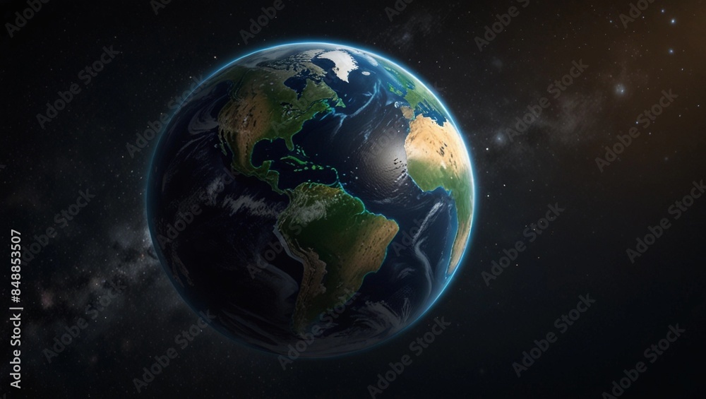 Fototapeta premium Earth Cutout Transparent Background