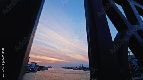 幣舞橋の夕暮れ③