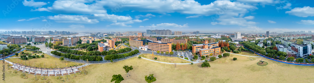 An aerial view of Ningbo University in Zhejiang Province, China An aerial view of Ningbo University in Zhejiang Province, China