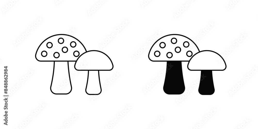 mushroom icon with white background vector stock illustration mushroom icon with white background vector stock illustration