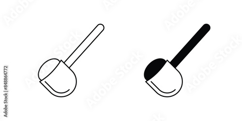 scoop icon with white background vector stock illustration