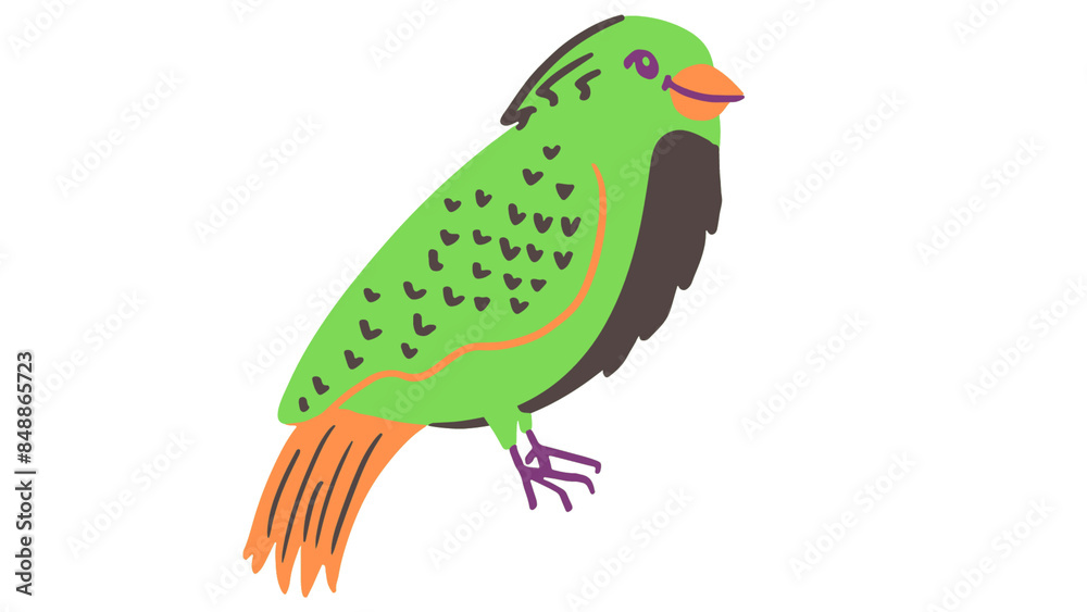 bird with green leaf bird with green leaf