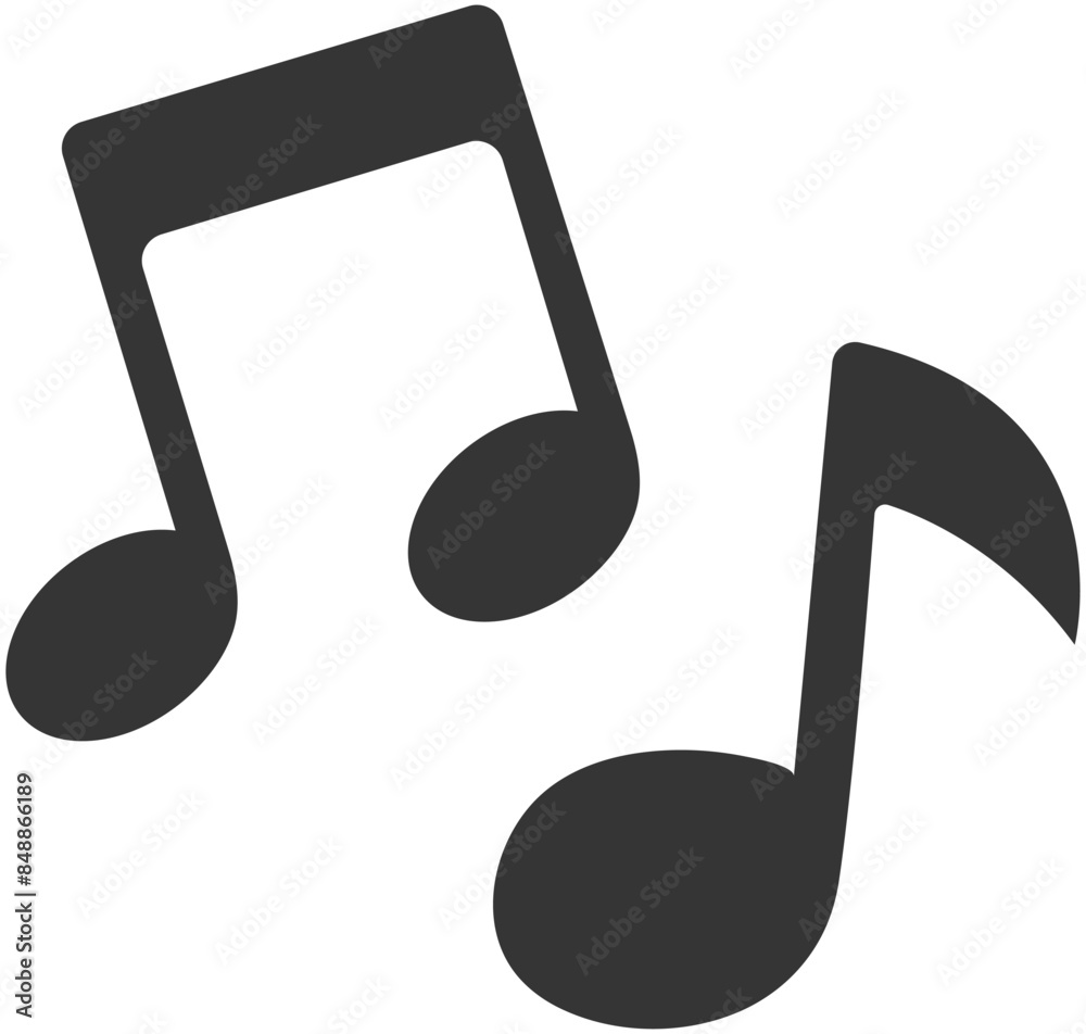 Vector illustration of musical notes isolated on white background. Vector illustration of musical notes isolated on white background.