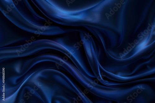 Abstract Luxury gradient Blue background. Smooth Dark blue with Black vignette Studio Banner - generative ai