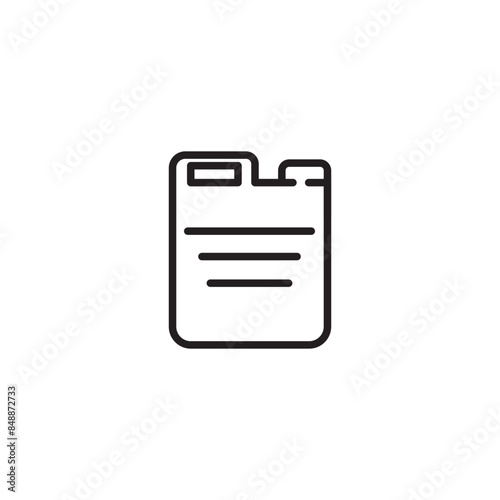 Canister icon line. Petrol signs. Car petrol symbol. Jerry cans of oil icon vector illustration. Editable icon.
