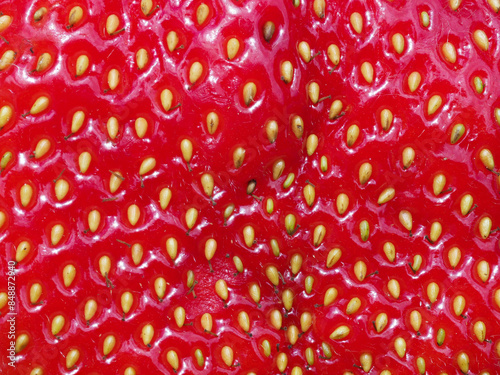 Nahaufnahme einer Erdbeere