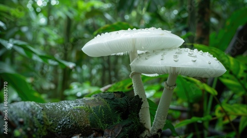 Bridal Veil Mushroom in Tropical Forests photo