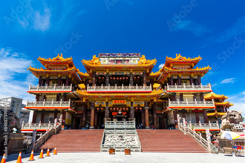 Building view of the Fu-an Temple in Checheng Township, Pingtung County, Taiwan, is worshiped to the Tudi Gong.