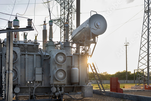  Large Transformer at a substation.