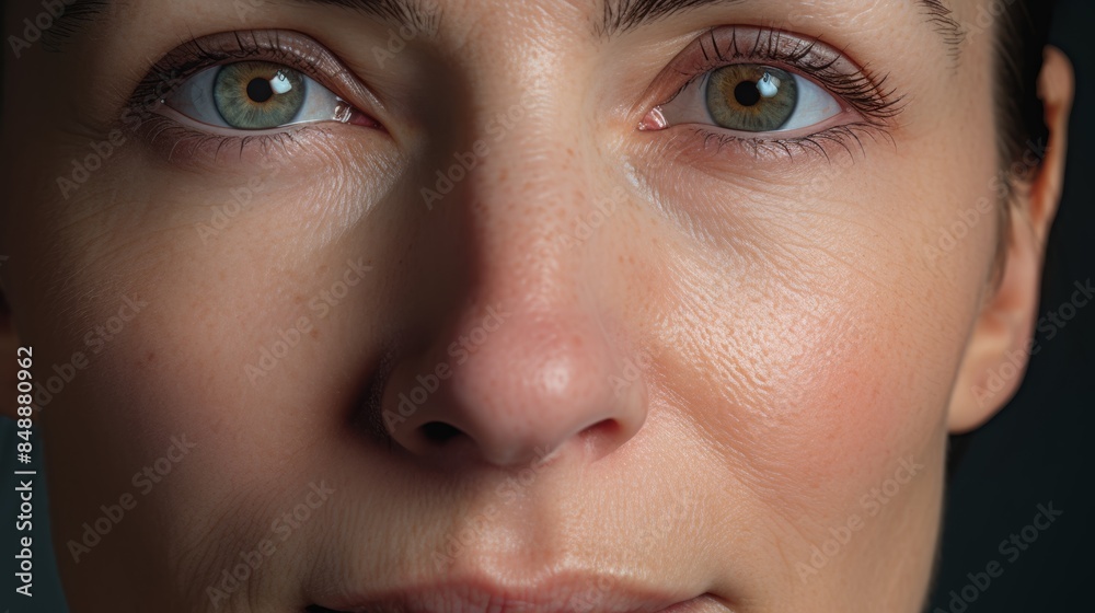 a female patient's face, her expression reflecting the positive impact of her doctor's consultation on her overall well-being. a female patient's face, her expression reflecting the positive impact of her doctor's consultation on her overall well-being.
