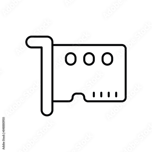 Network Card vector icon