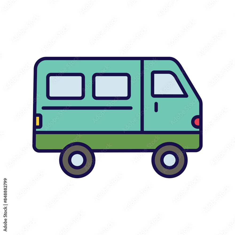 van icon with white background vector stock illustration van icon with white background vector stock illustration
