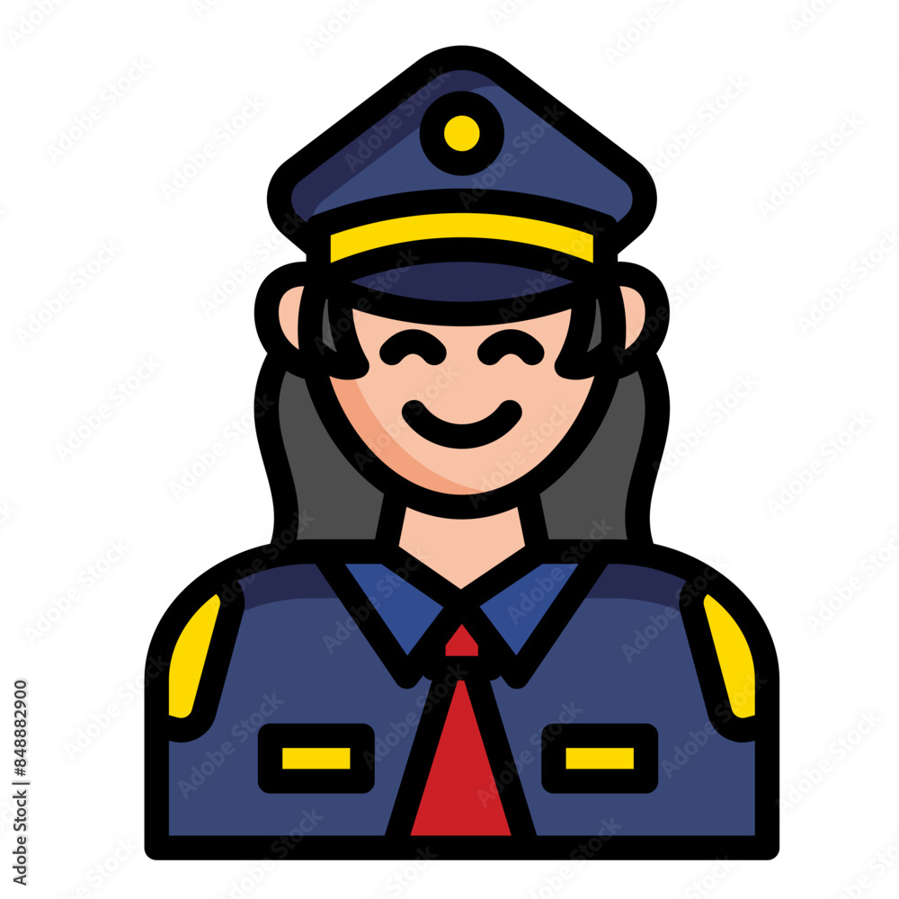 Police Woman Icon Police Woman Icon