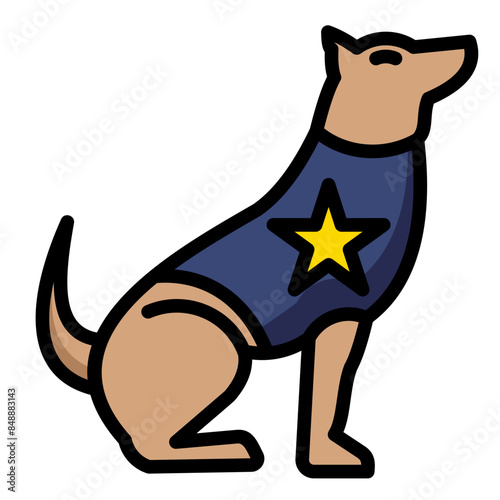 Police Dog Icon