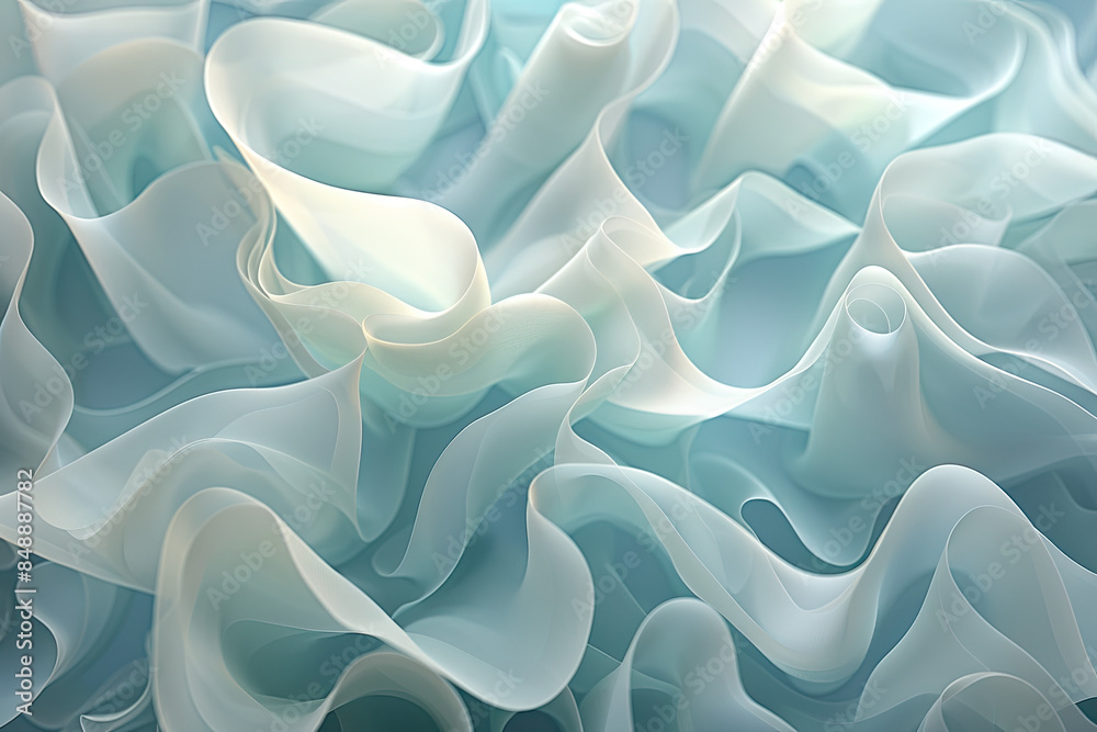 Obraz premium Abstract 3D Background with Geometric Shapes and Dynamic Colors