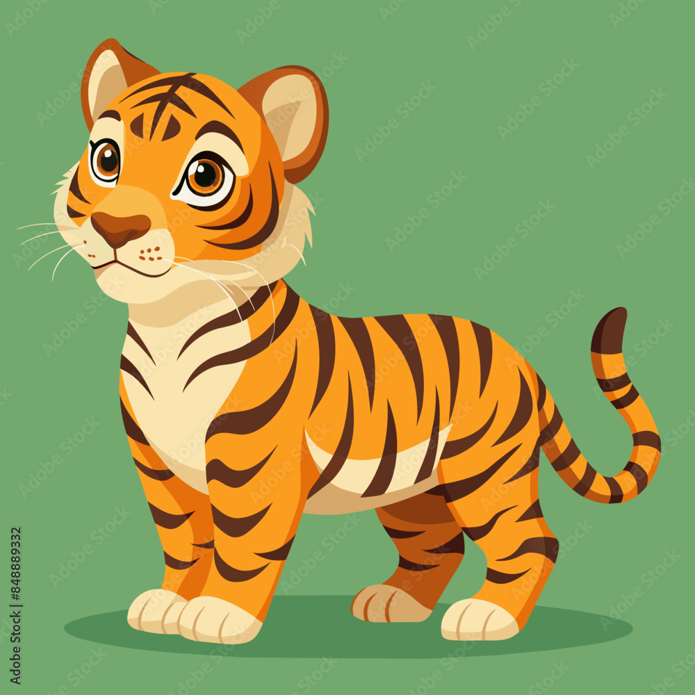 vector illustratio of tiger cartoon isolated vector illustratio of tiger cartoon isolated