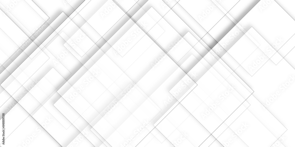 Modern minimal and clean white background with realistic line. light silver background modern design. Layers of textured white transparent material in triangle Modern minimal and clean white background with realistic line. light silver background modern design. Layers of textured white transparent material in triangle