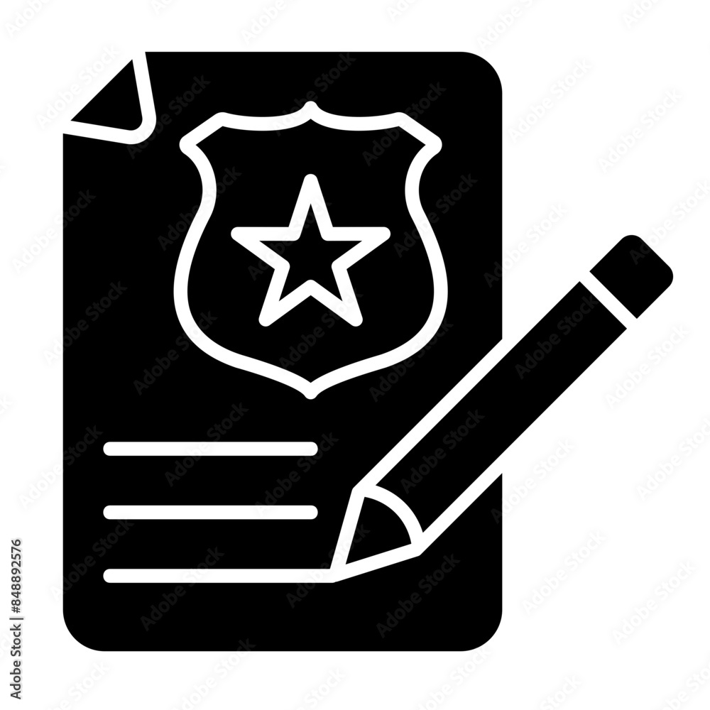 Police Report Icon Police Report Icon