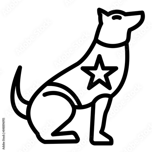 Police Dog Icon