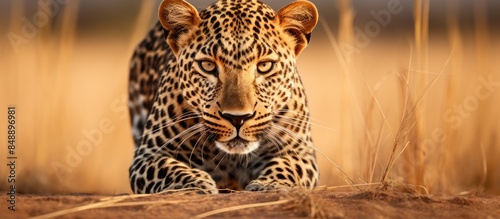 The African leopard is among Africa s must see big five animals featured in the Animal Kingdom collection of African wildlife with a copy space image available photo