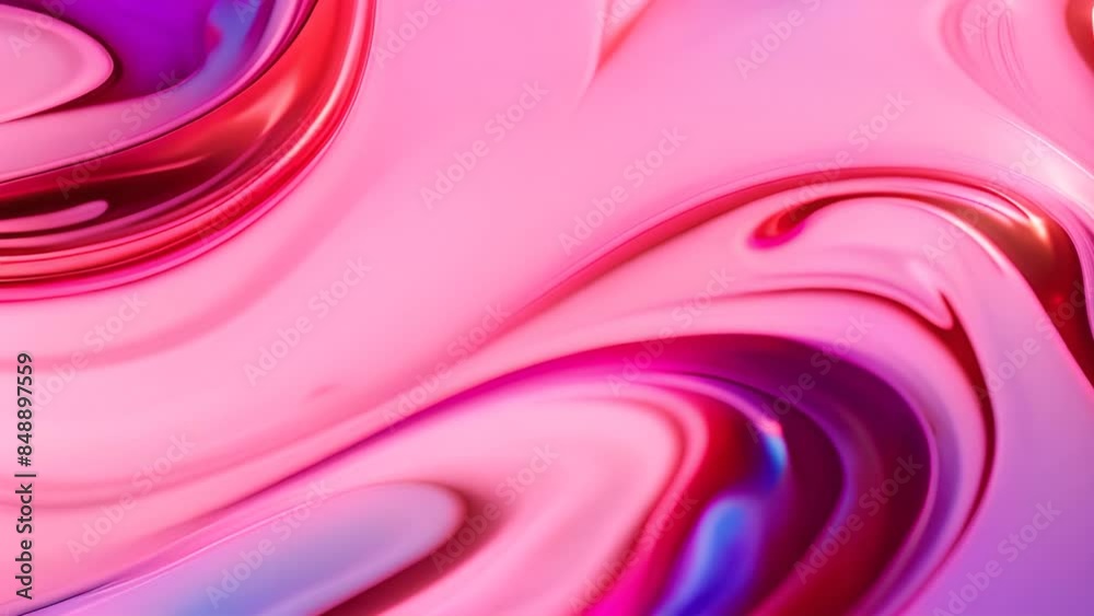 Abstract Pink and Gold Swirls Generative AI Abstract Pink and Gold Swirls Generative AI