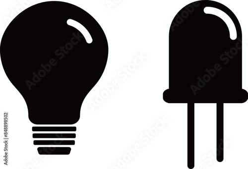 電球　LED　アイコン