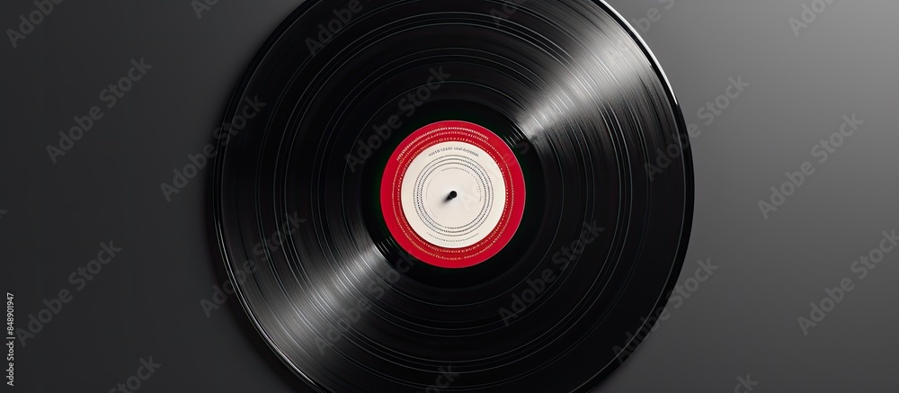 Isolated on a white background with clipping paths a 12 inch LP vinyl record is displayed for use as a copy space image Isolated on a white background with clipping paths a 12 inch LP vinyl record is displayed for use as a copy space image