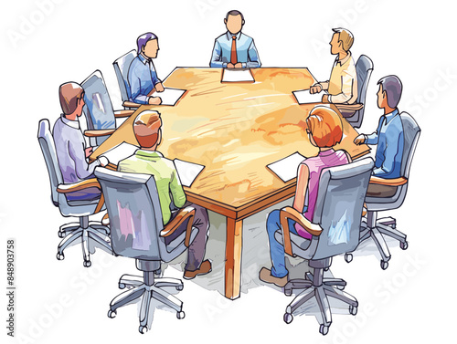 white background, A developer mentoring junior team members., very simple and isolate in the style of animated illustrations, white background