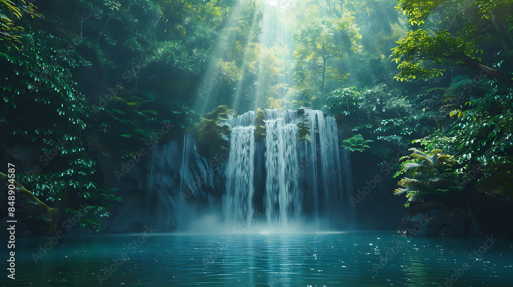 scene with rays of light scene with rays of light