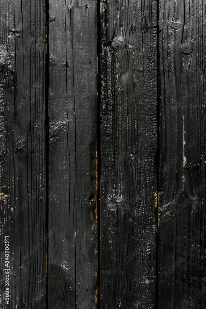 Fototapeta premium Textured Dark Grey Wood