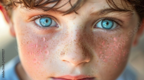 Children s skin with atopic dermatitis