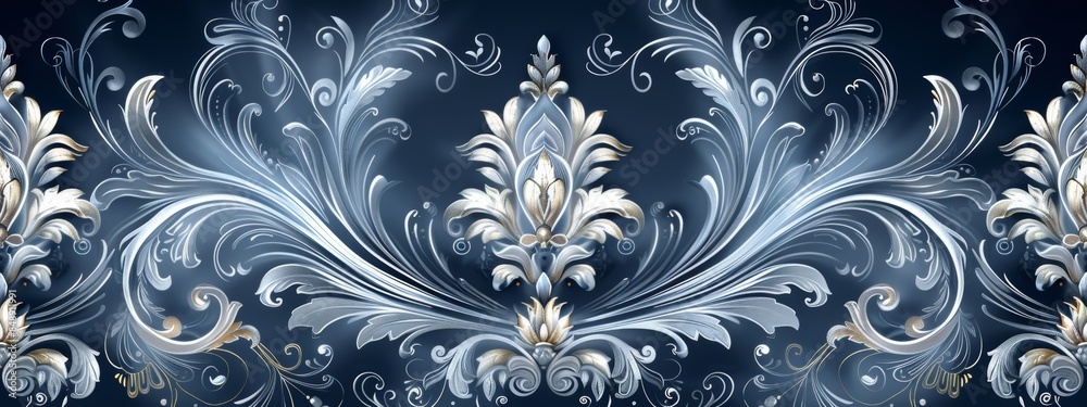 Pattern of intricate lacework and filigree designs. Pattern of intricate lacework and filigree designs.