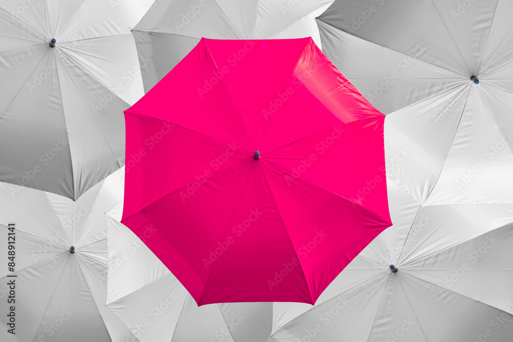 the colorful umbrella in white background the colorful umbrella in white background
