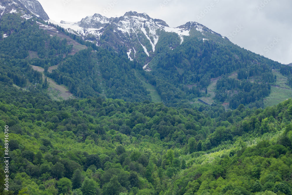 Rosa Khutor mountains view landscape Rosa Khutor mountains view landscape