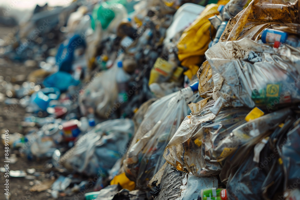 Generative AI, sorting garbage conceptual picture, social responsibility, civil cleaning service Generative AI, sorting garbage conceptual picture, social responsibility, civil cleaning service