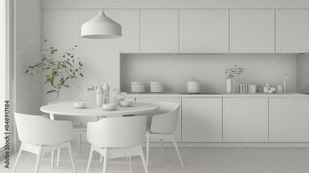 Fototapeta premium modern kitchen interior