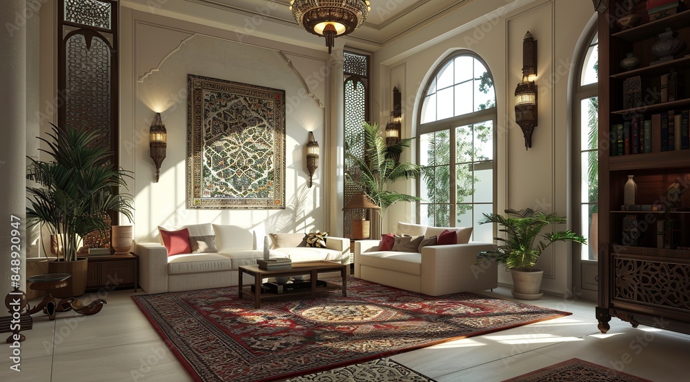 Fototapeta premium Modern living room interior