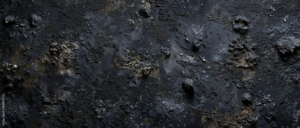A detailed close-up of a rough, dark, and textured surface, presenting an intriguing and raw visual element. A detailed close-up of a rough, dark, and textured surface, presenting an intriguing and raw visual element.