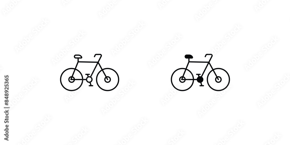 Fototapeta premium bicycle icon with white background vector stock illustration