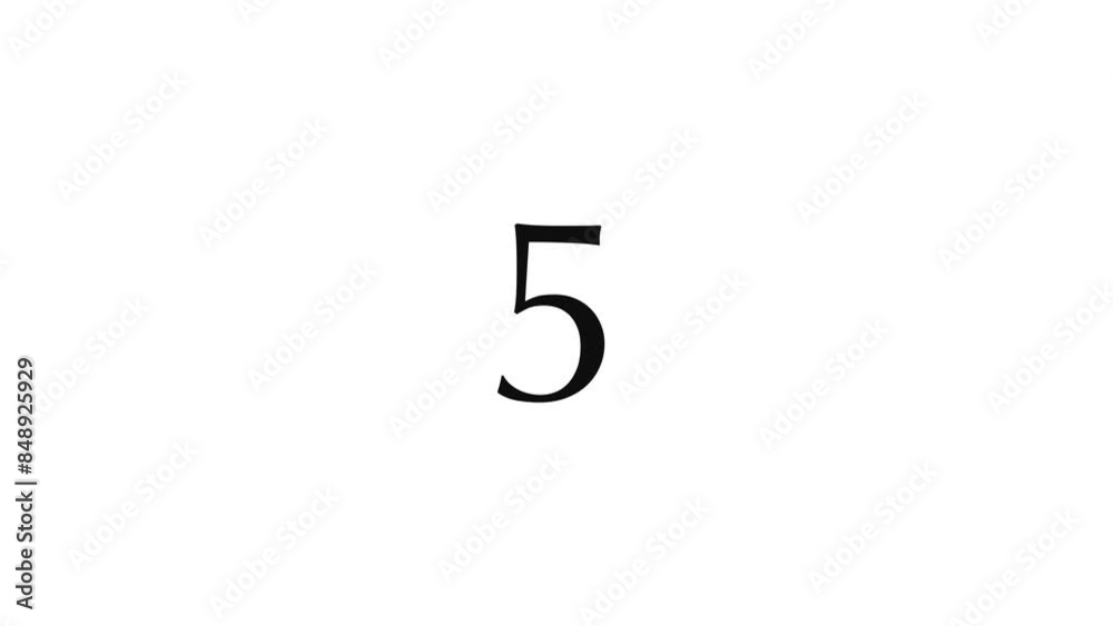 A simple 10 seconds countdown timer with black numbers on a white background. Beautiful serif numbers gently and beautifully fade out. 4K Motion Graphics A simple 10 seconds countdown timer with black numbers on a white background. Beautiful serif numbers gently and beautifully fade out. 4K Motion Graphics